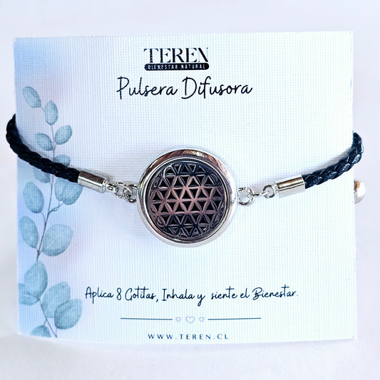 Pulsera cuero Difusor de Aceites Esenciales
