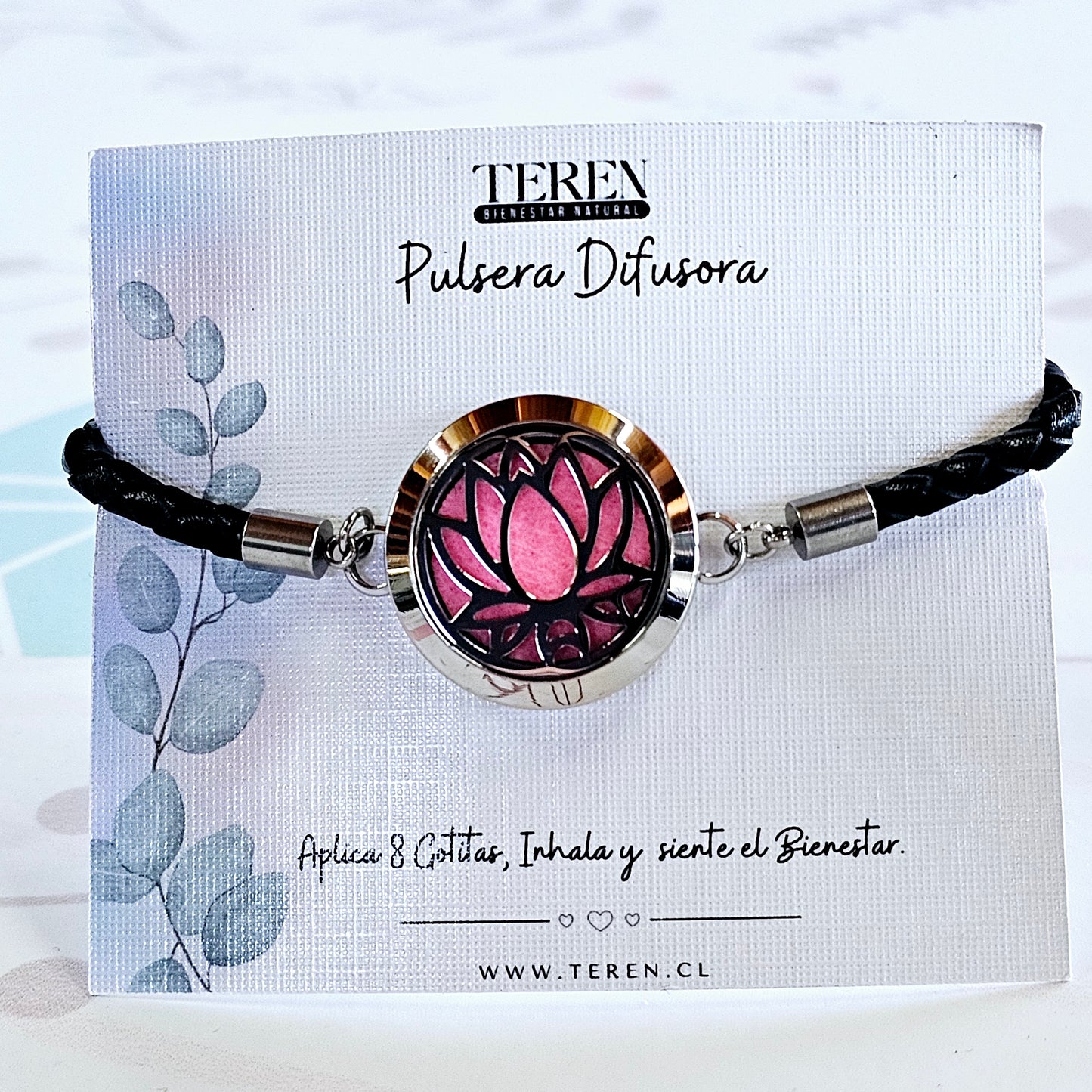 Pulsera cuero Difusor de Aceites Esenciales