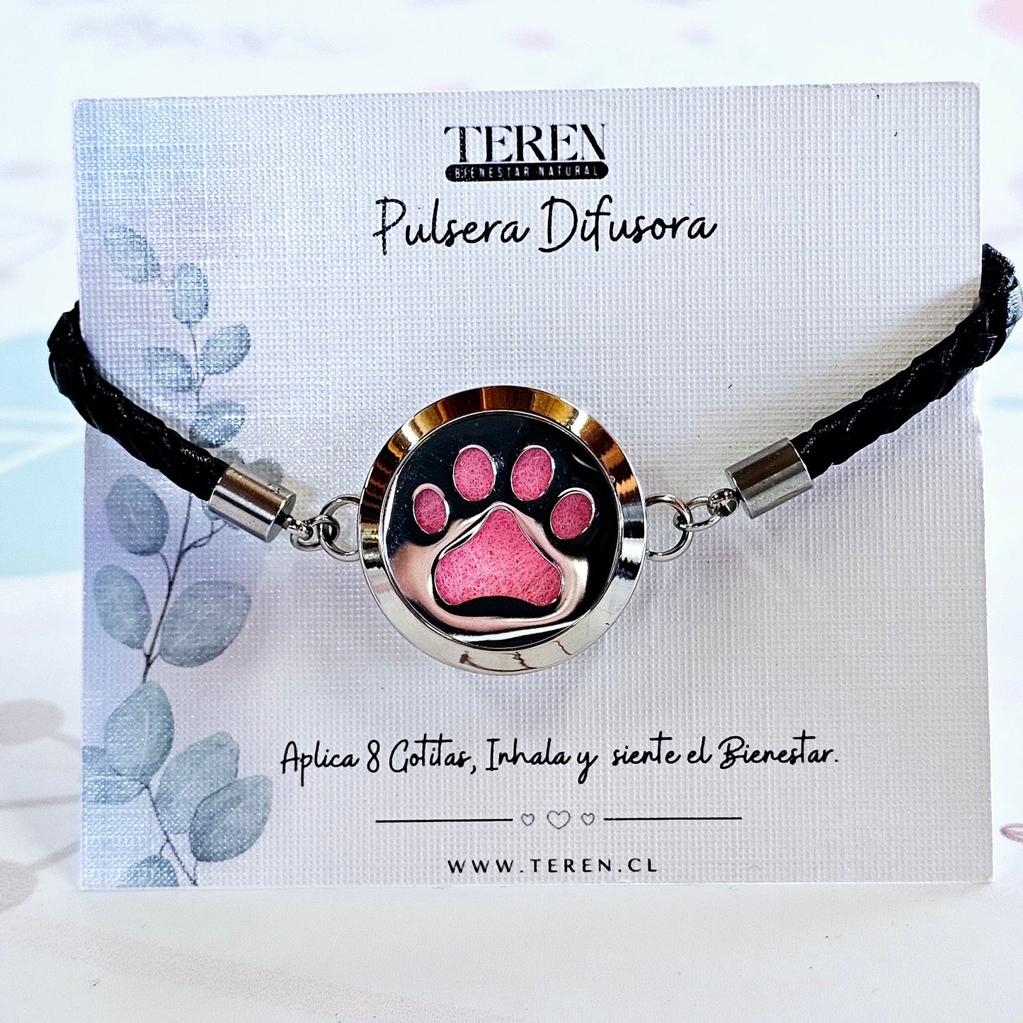 Pulsera cuero Difusor de Aceites Esenciales