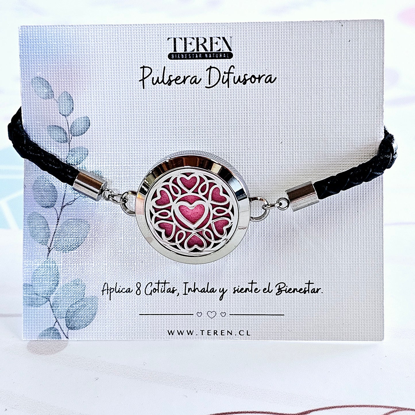 Set Bienestar Difusor - 2 Blends + Pulsera Cuero