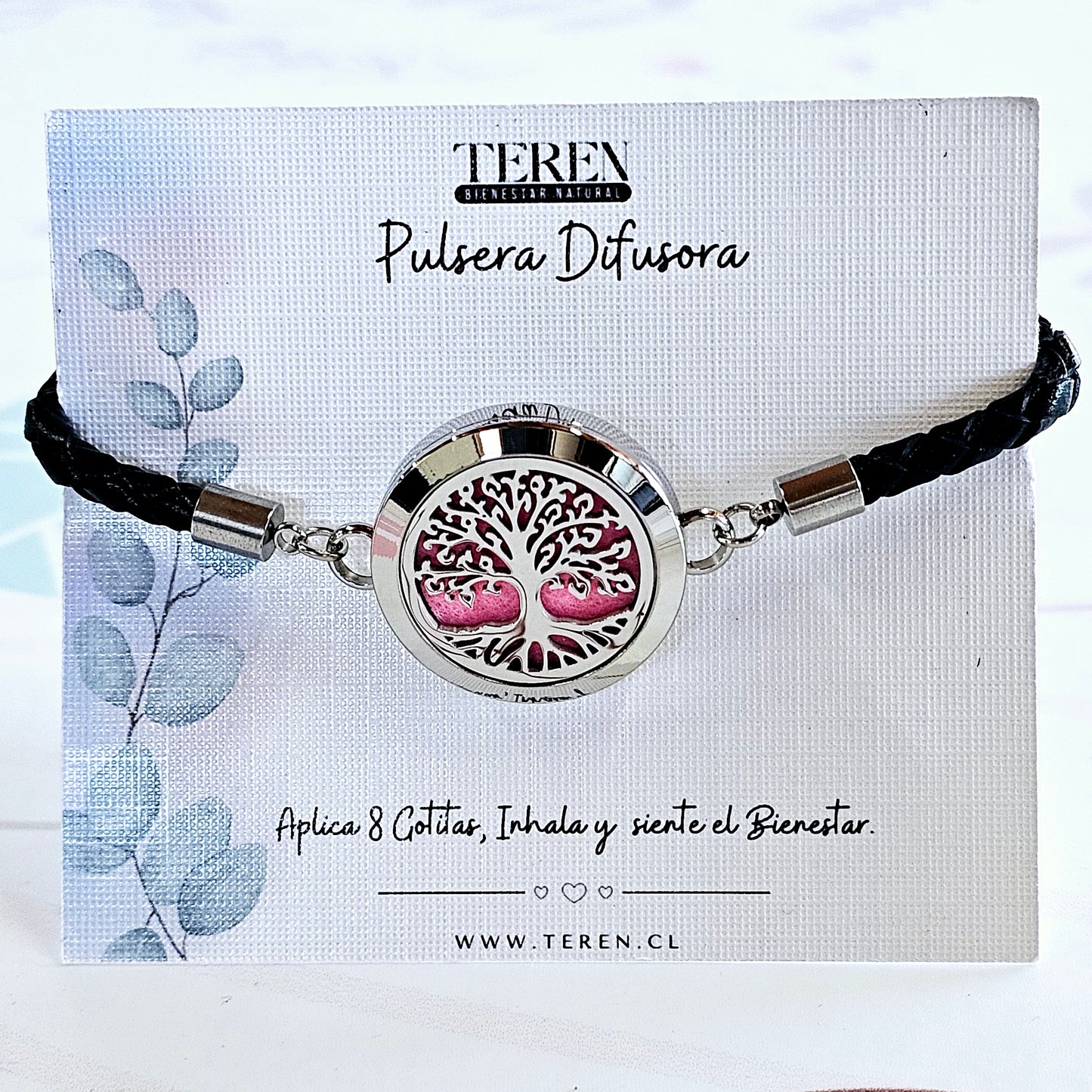 Pulsera cuero Difusor de Aceites Esenciales