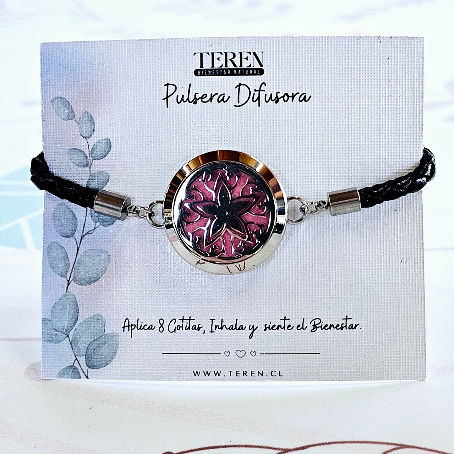 Pulsera cuero Difusor de Aceites Esenciales