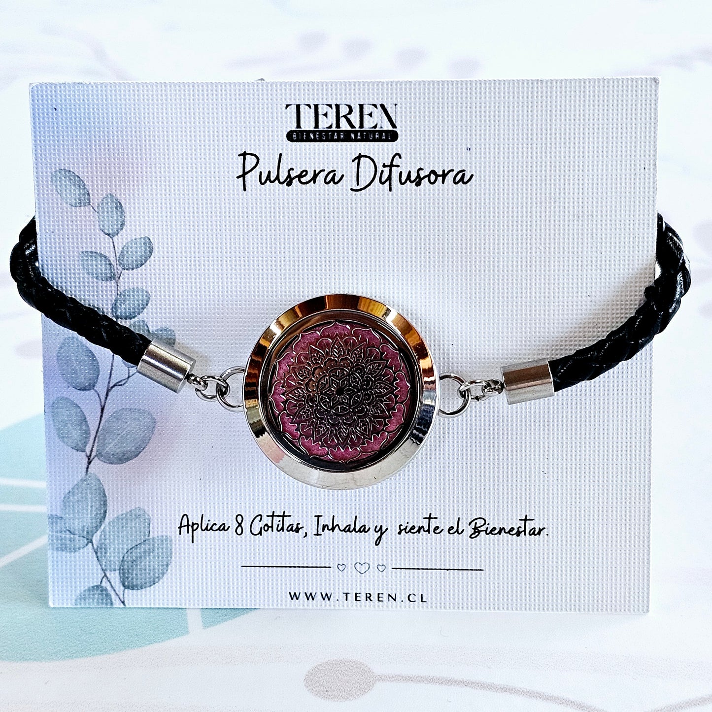 Set Bienestar Difusor - 2 Blends + Pulsera Cuero