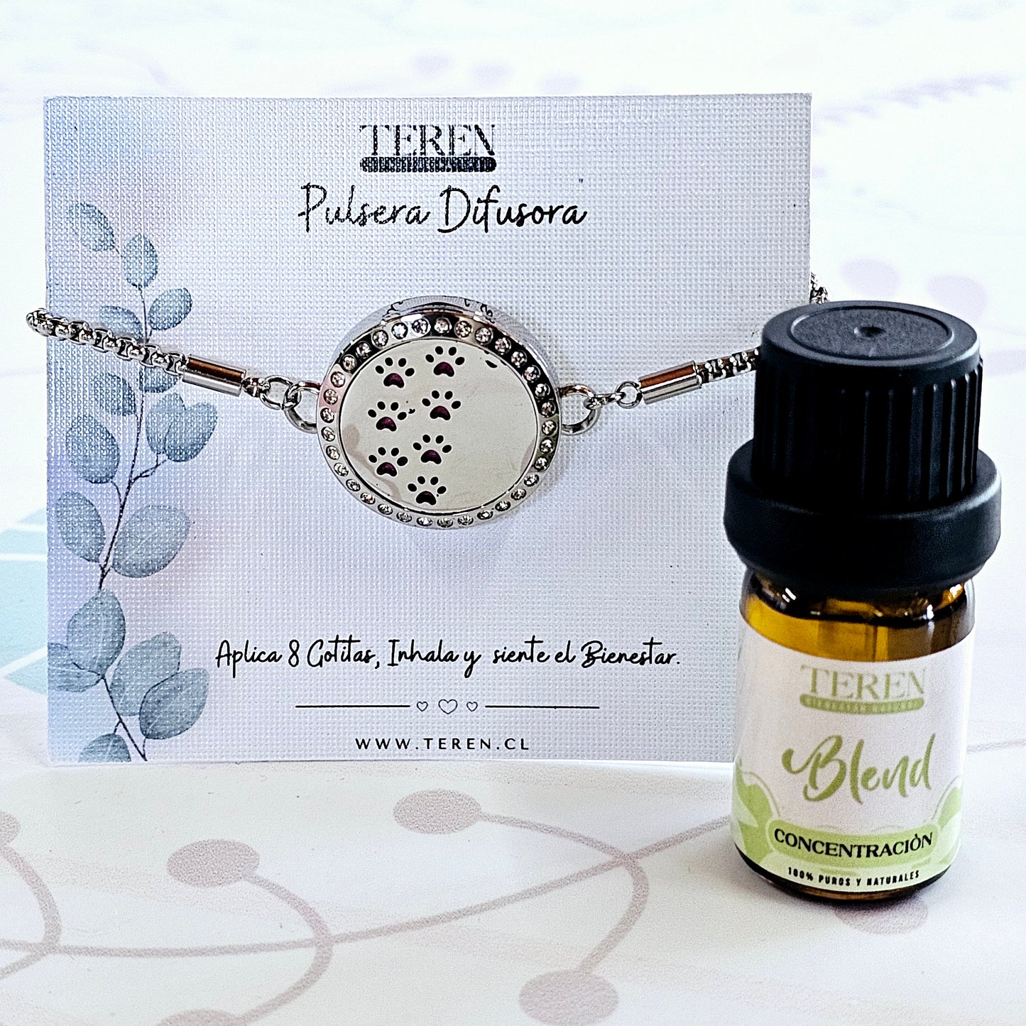 Pack Pulsera Acero Difusor + Blend a Elección