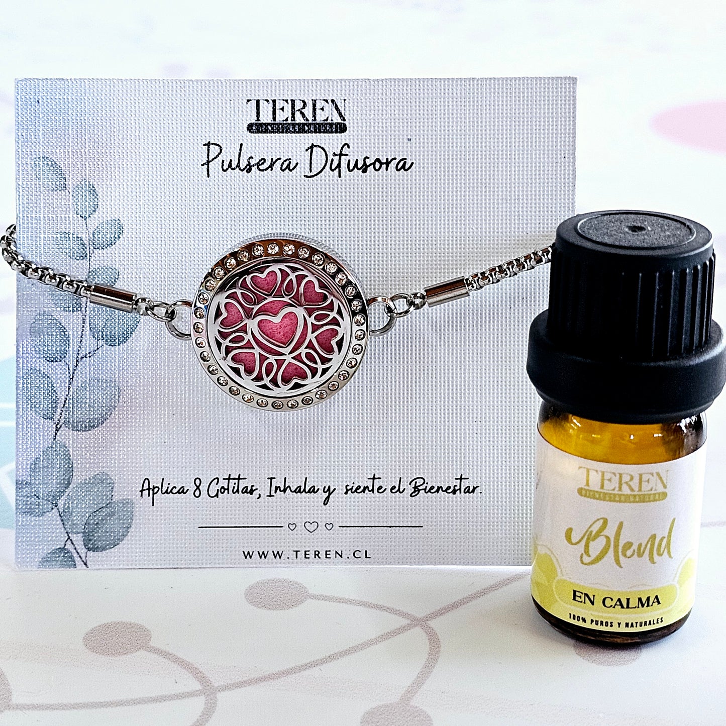 Pack Pulsera Acero Difusor + Blend a Elección