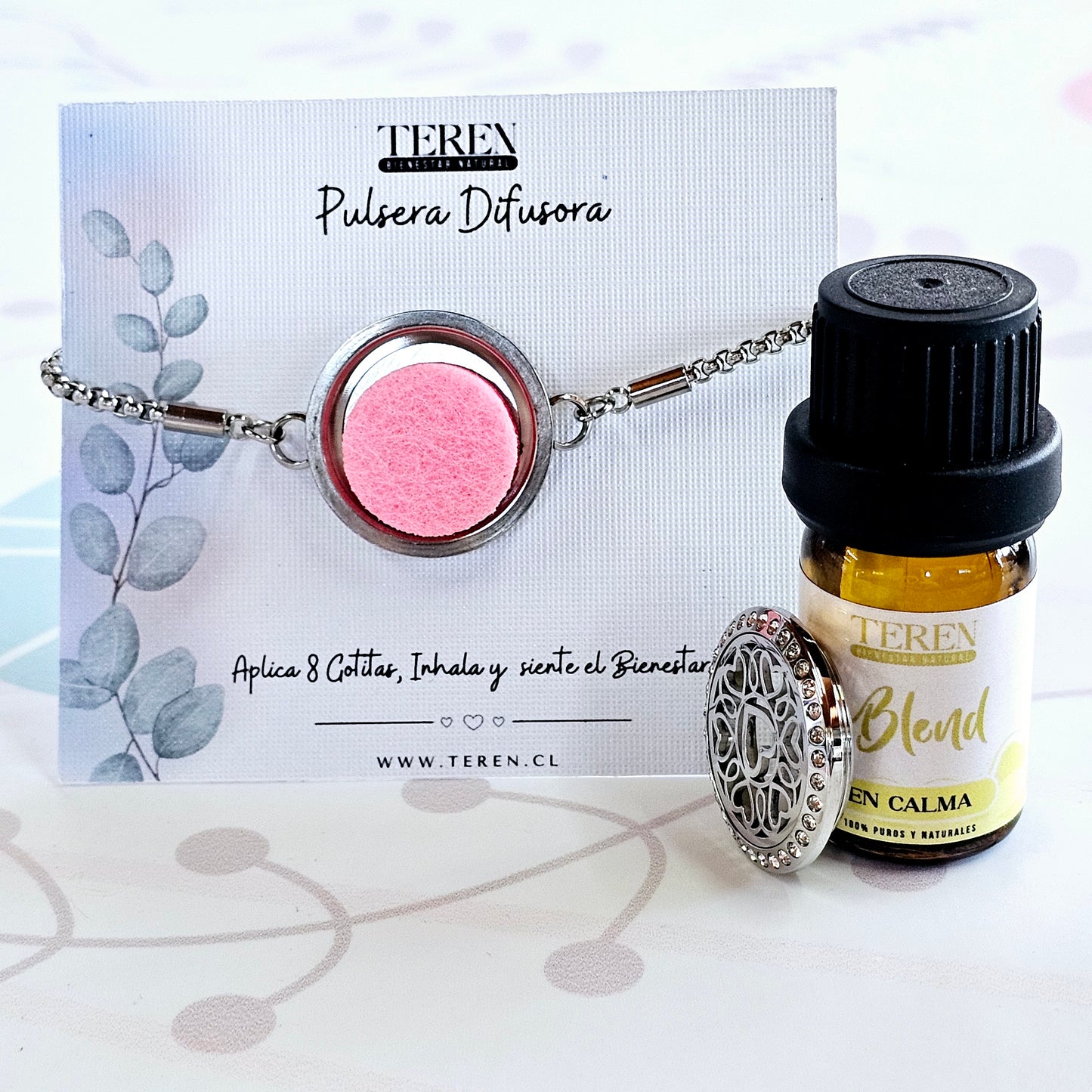 Pack Pulsera Acero Difusor + Blend a Elección
