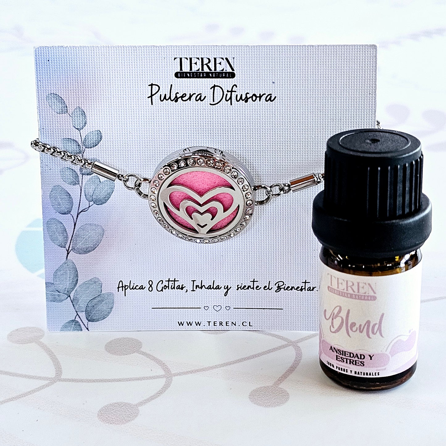 Pack Pulsera Acero Difusor + Blend a Elección