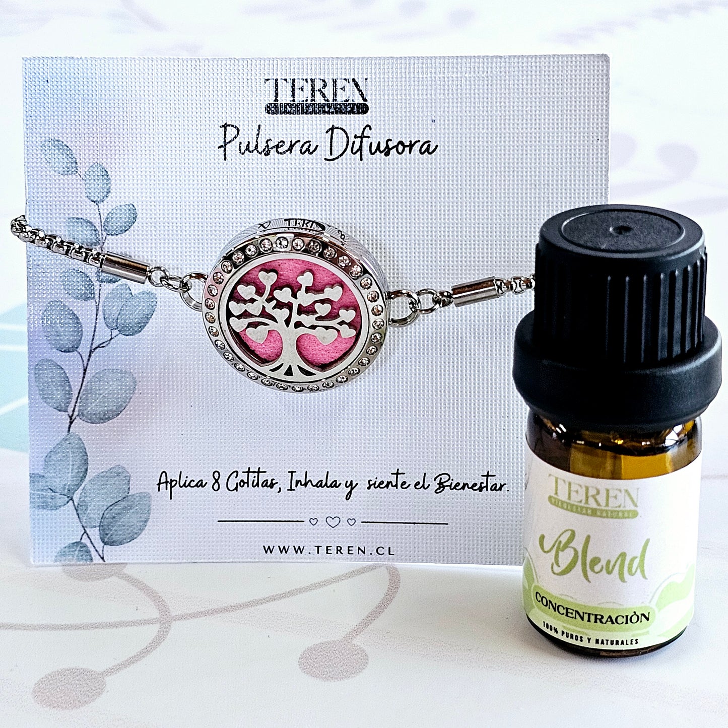 Pack Pulsera Acero Difusor + Blend a Elección