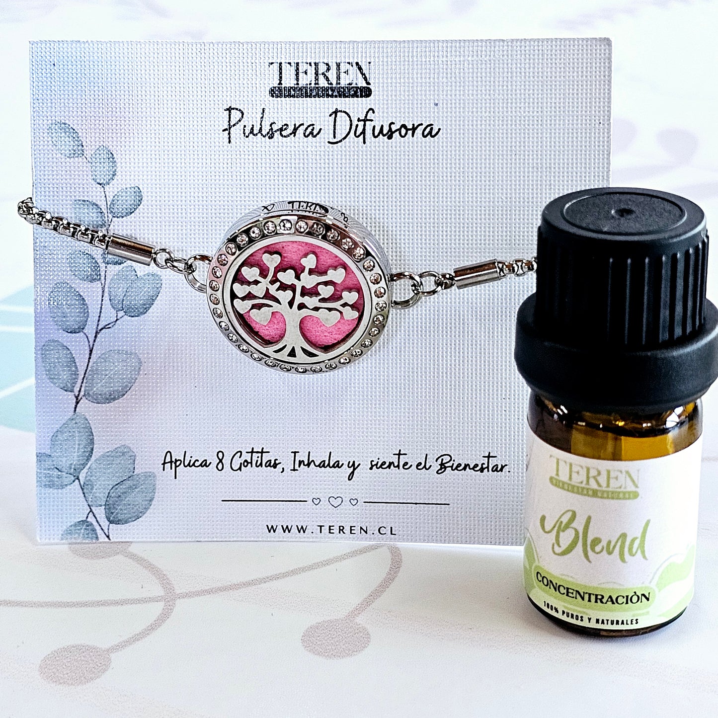 Pack Pulsera Acero Difusor + Blend a Elección