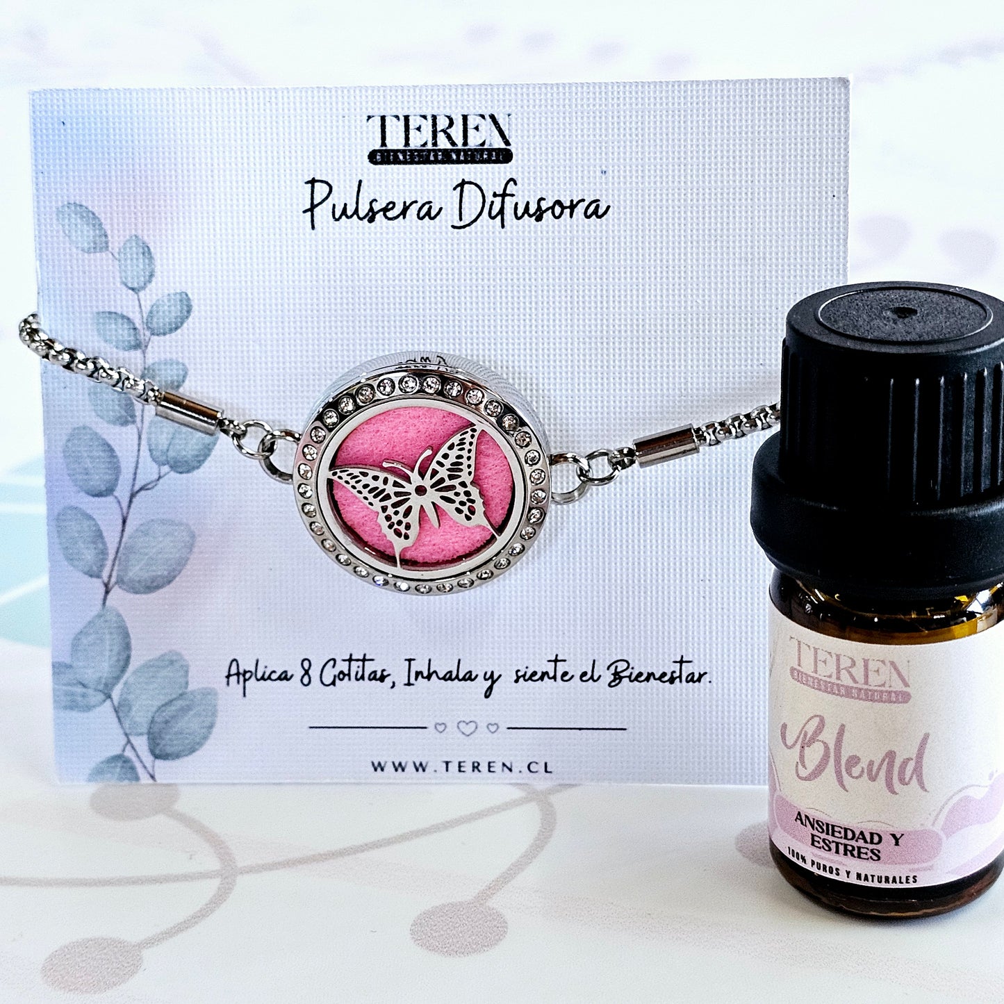 Pack Pulsera Acero Difusor + Blend a Elección