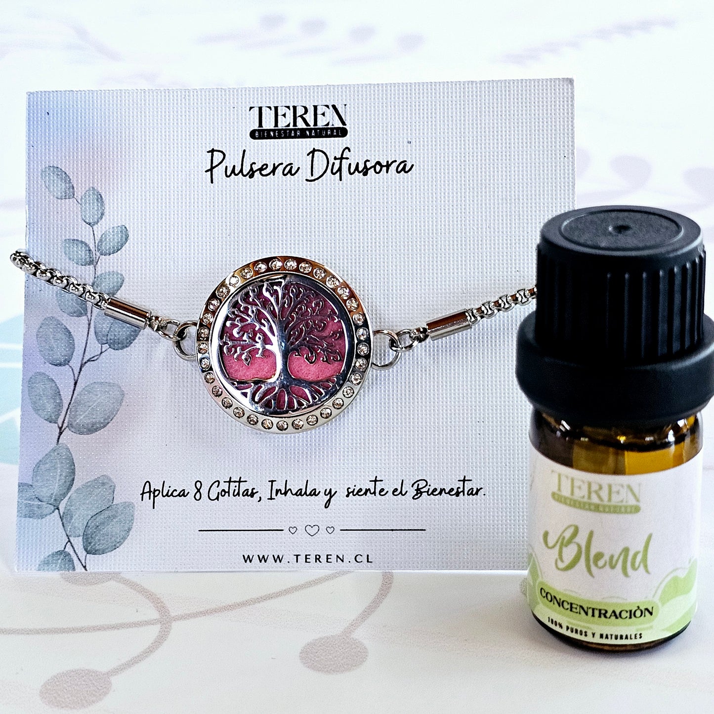 Pack Pulsera Acero Difusor + Blend a Elección