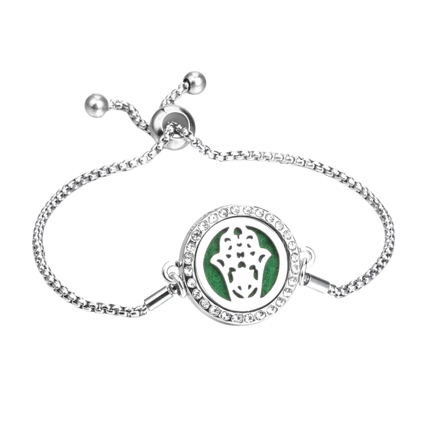 Pulsera Brazalete Acero Difusor de Aceites Esenciales
