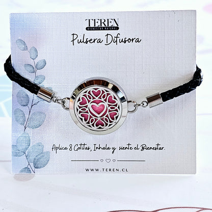 Set Bienestar Difusor - 2 Blends + Pulsera Cuero