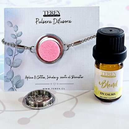 Pack Pulsera Acero Difusor + Blend a Elección