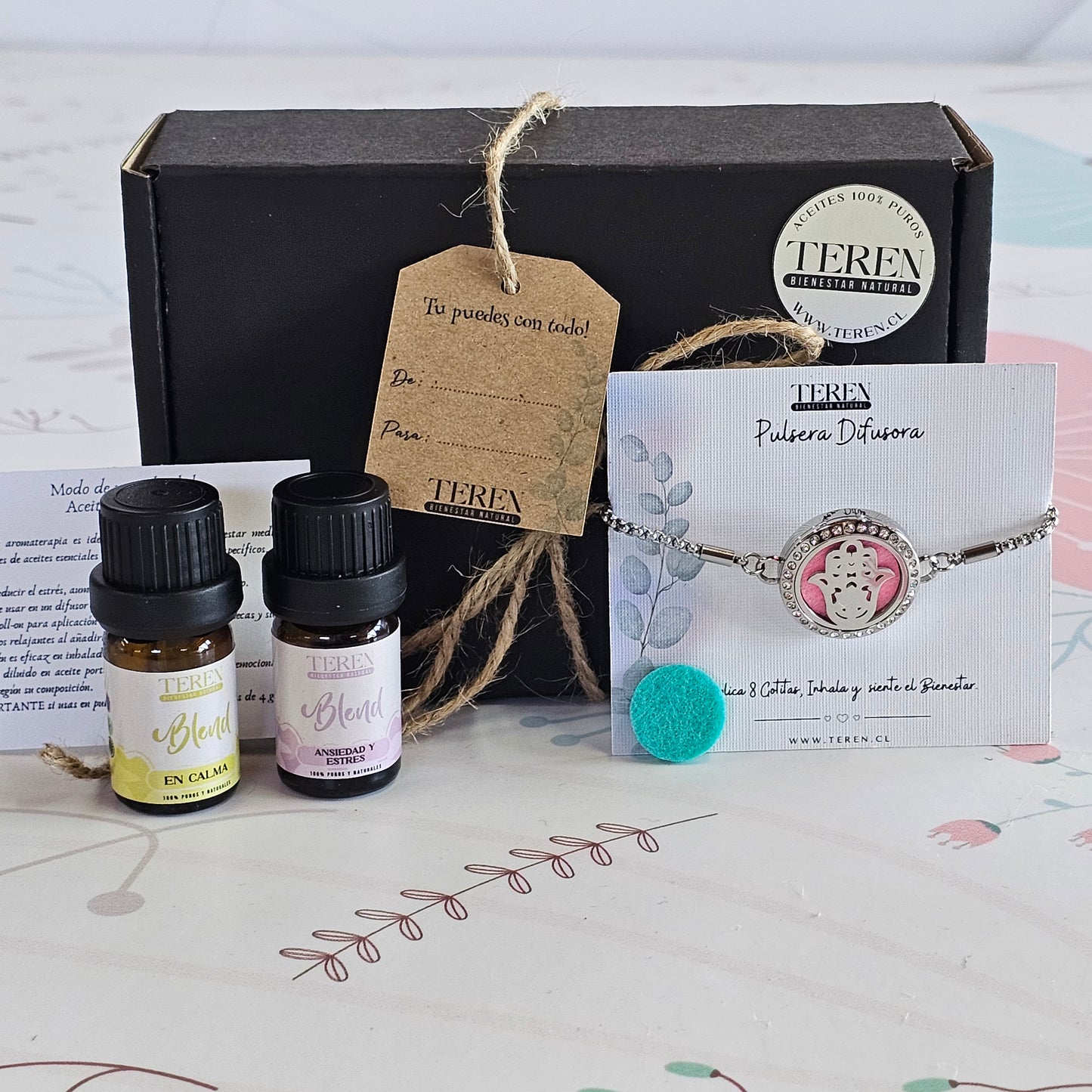 Set Bienestar Difusor - 2 Blends + Pulsera