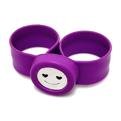 Pulsera difusora para niños Morado diseño Carita corazon — Teren