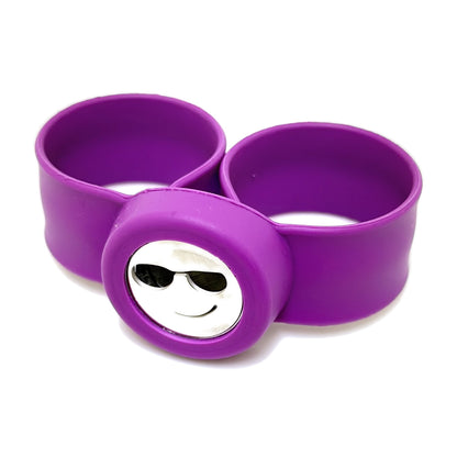 Pulsera difusora para niños Morado diseño Carita lentes — Teren