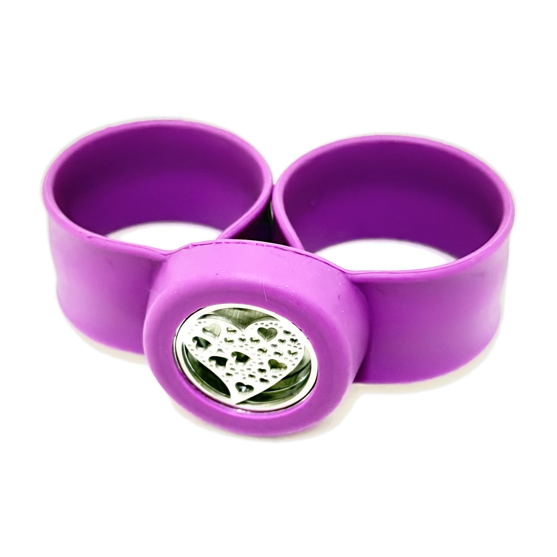 Pulsera difusora para niños Morado diseño Corazon — Teren