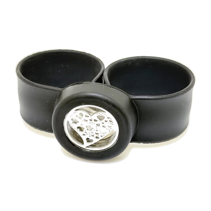 Pulsera difusora para niños Negro diseño Corazon — Teren