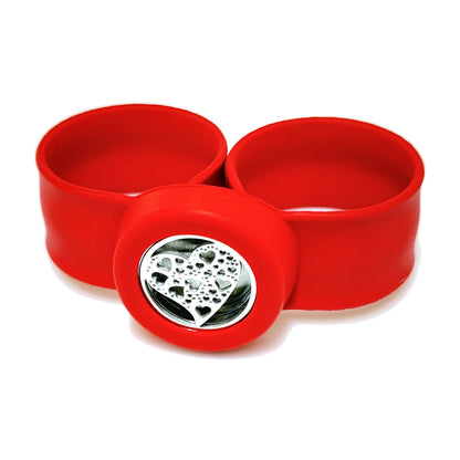 Pulsera difusora para niños Rojo diseño Corazon — Teren