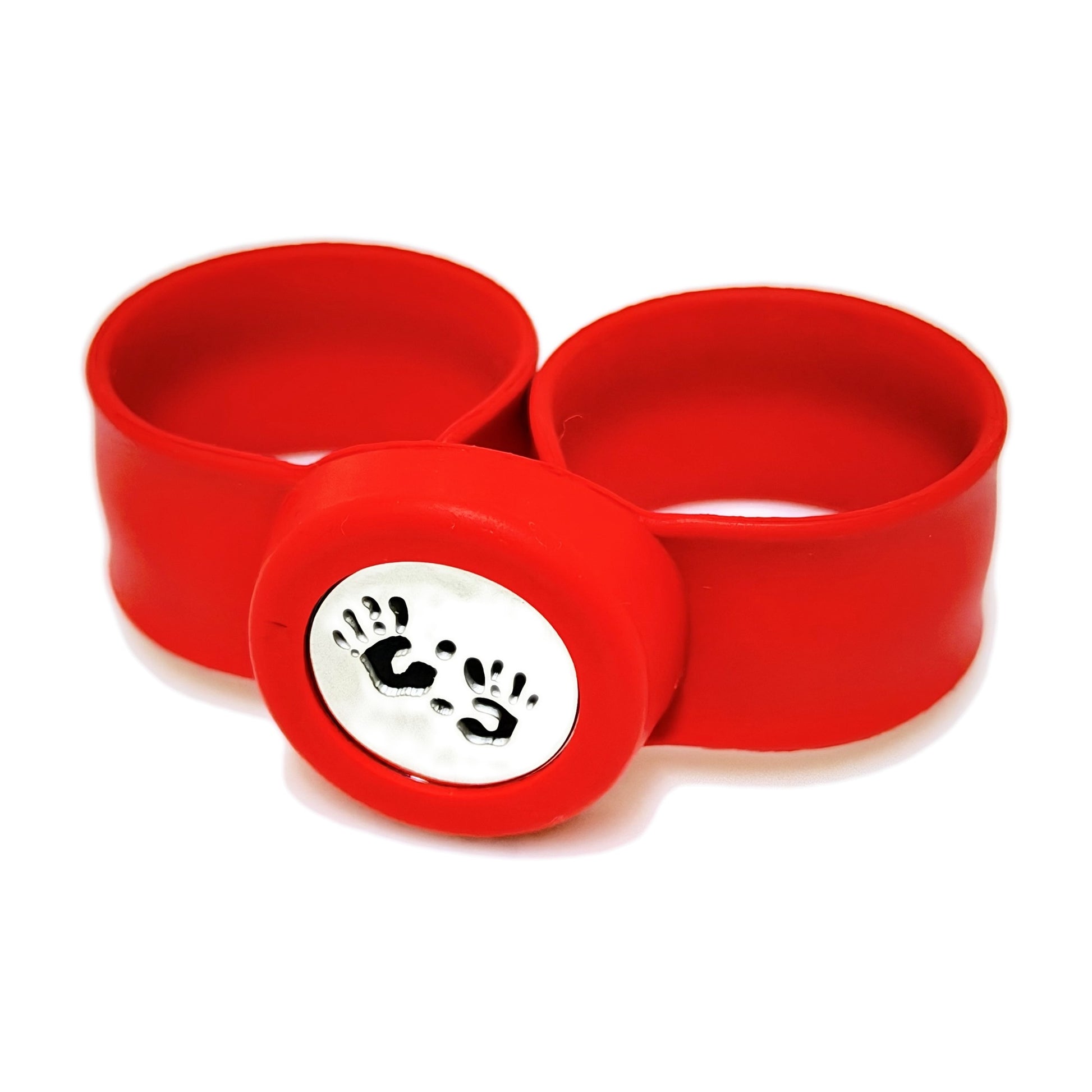 Pulsera difusora para niños Rojo diseño Manitos — Teren