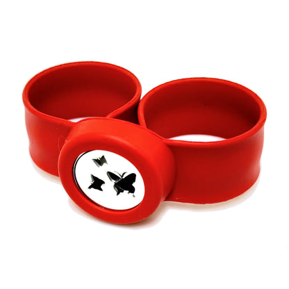 Pulsera difusora para niños Rojo diseño Trio Mariposa — Teren
