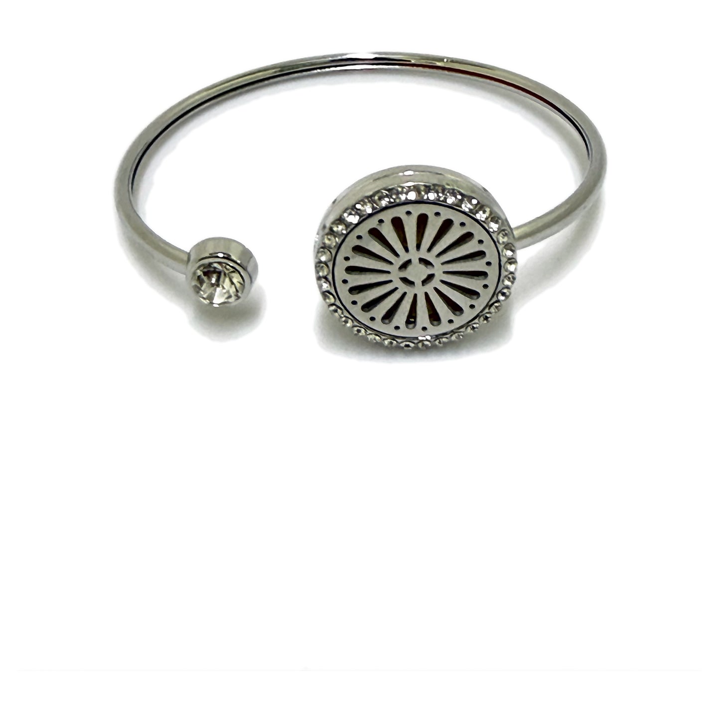 Pulsera acero difusora 10 Flor rayos — Teren