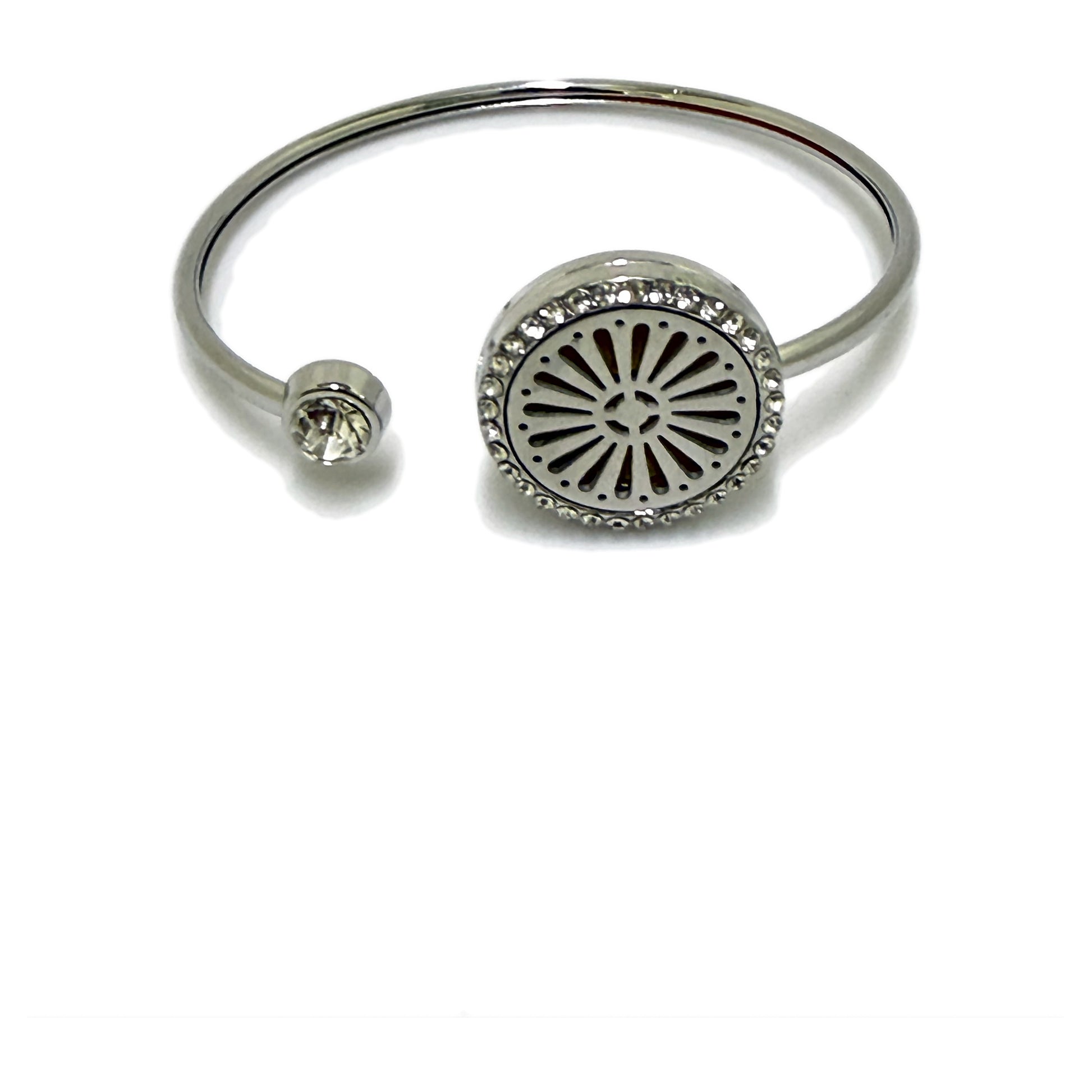 Pulsera acero difusora 10 Flor rayos — Teren