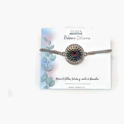 Pulsera Brazalete Acero Difusor de Aceites Esenciales