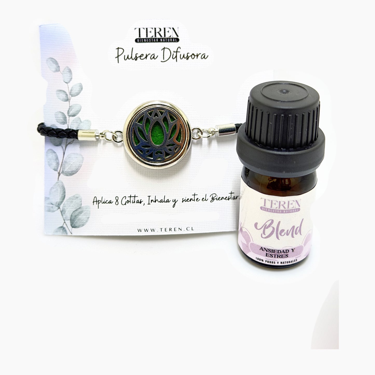 Pulsera acero difusora Ansiedad y estrés — Teren