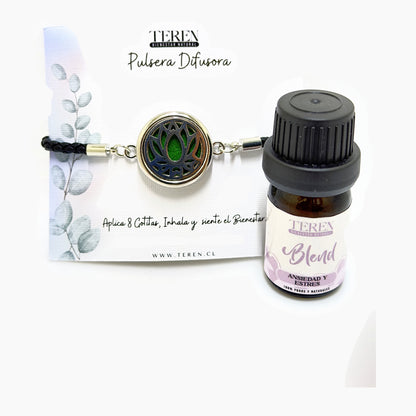 Pulsera acero difusora Ansiedad y estrés — Teren