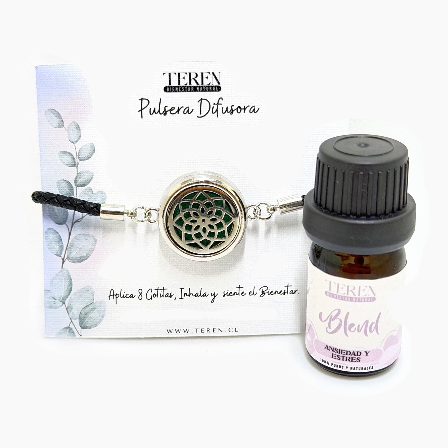 Pulsera acero difusora Ansiedad y estrés — Teren