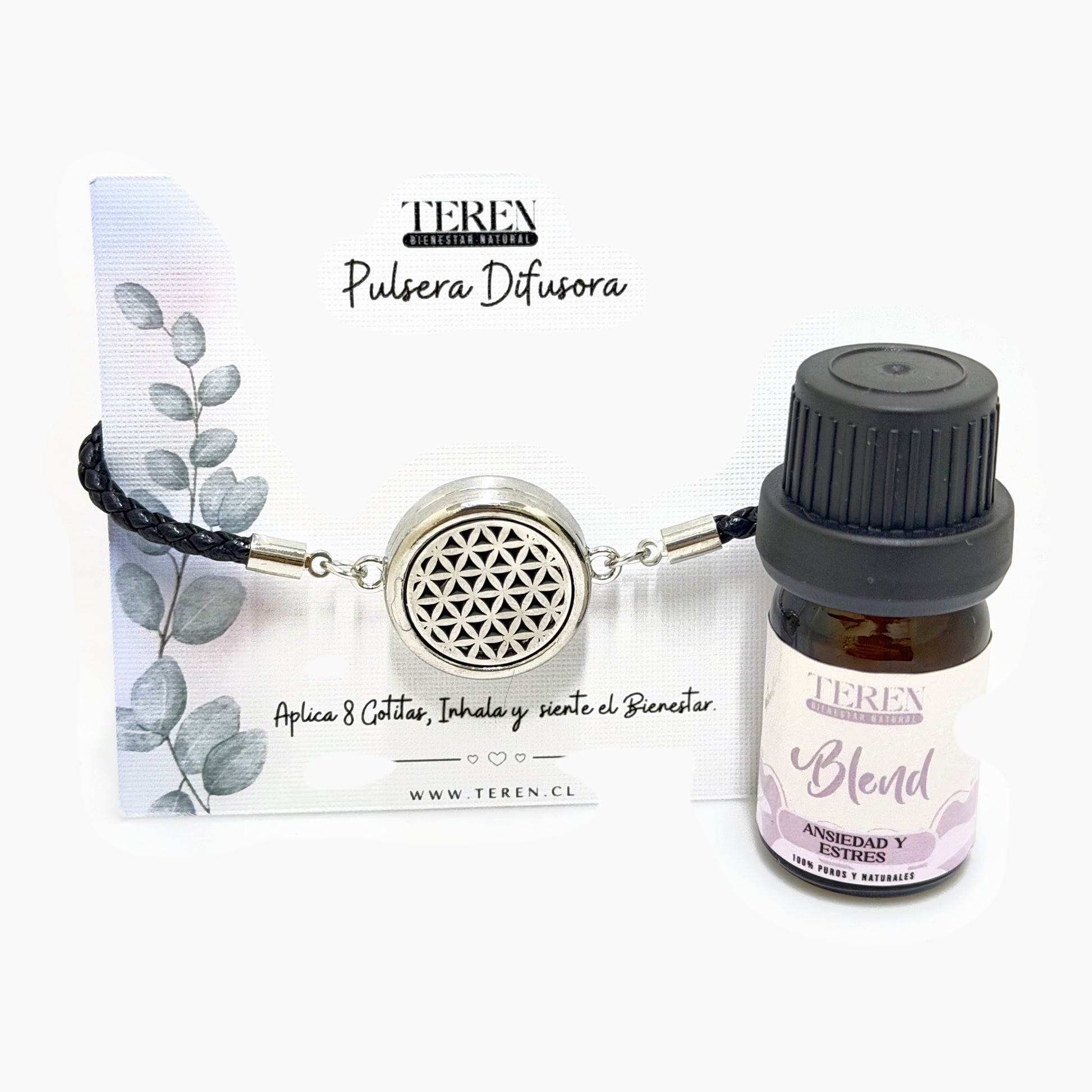 Pulsera acero difusora Ansiedad y estrés — Teren