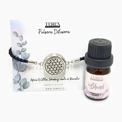 Pulsera acero difusora Ansiedad y estrés — Teren