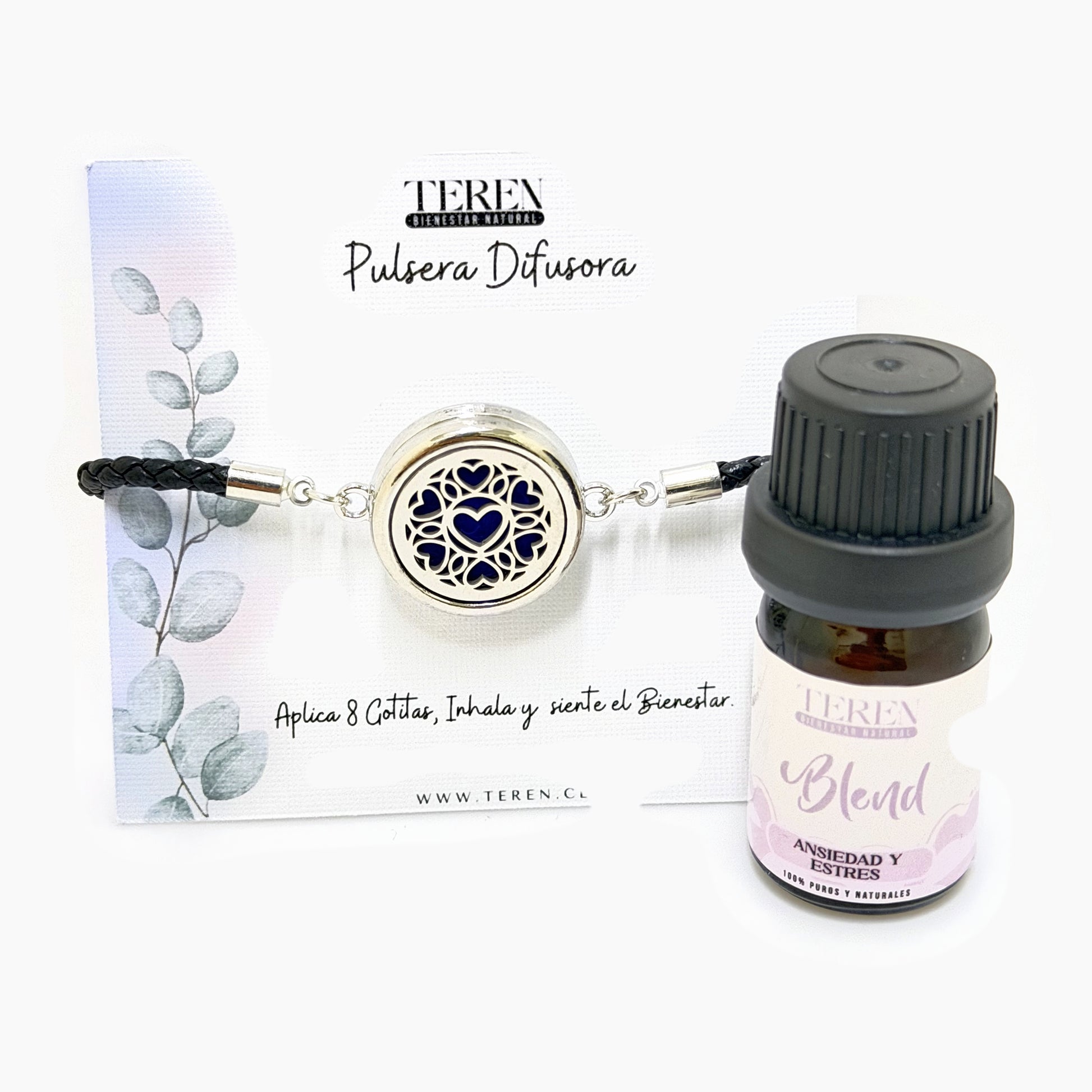 Pulsera acero difusora Ansiedad y estrés — Teren