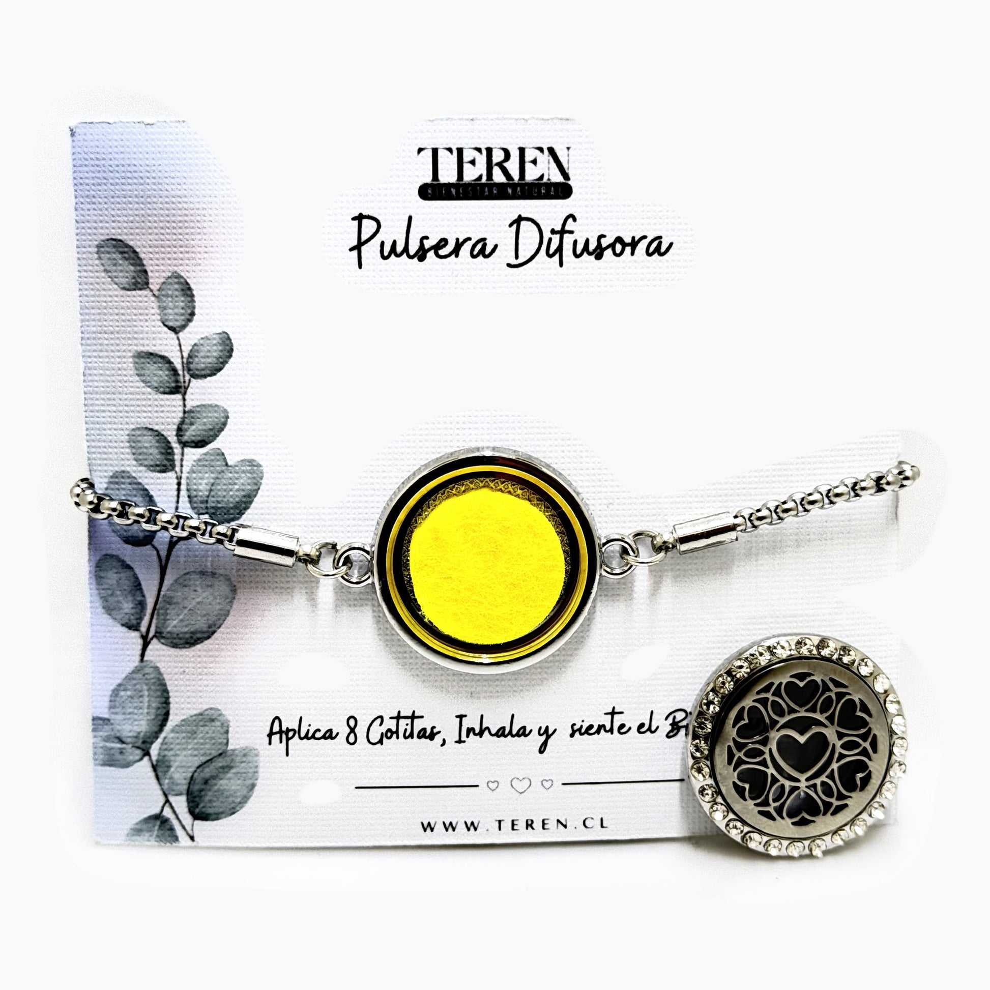 Pulsera acero difusora 6 Corazón de amor — Teren