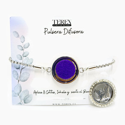 Pulsera acero difusora 7 Mariposa — Teren