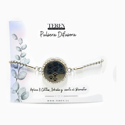 Pulsera acero difusora 14 Huellitas — Teren