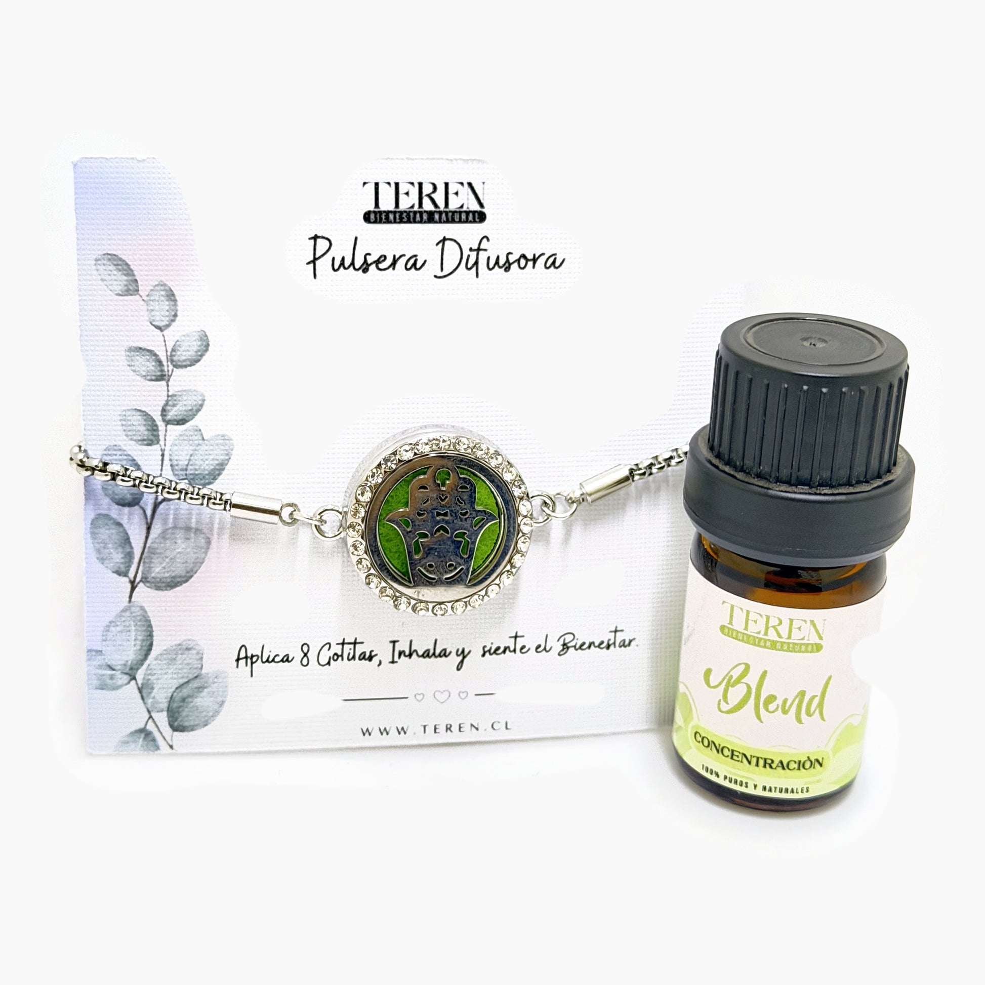 Pulsera acero difusora 19 Mano de Fátima — Teren (blend Concentración)