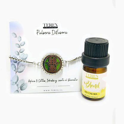 Pulsera acero difusora 19 Mano de Fátima — Teren (blend Calma)
