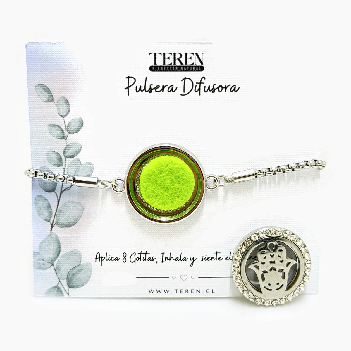 Pulsera acero difusora 19 Mano de fatima — Teren