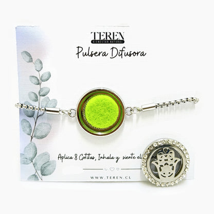 Pulsera acero difusora 19 Mano de fatima — Teren