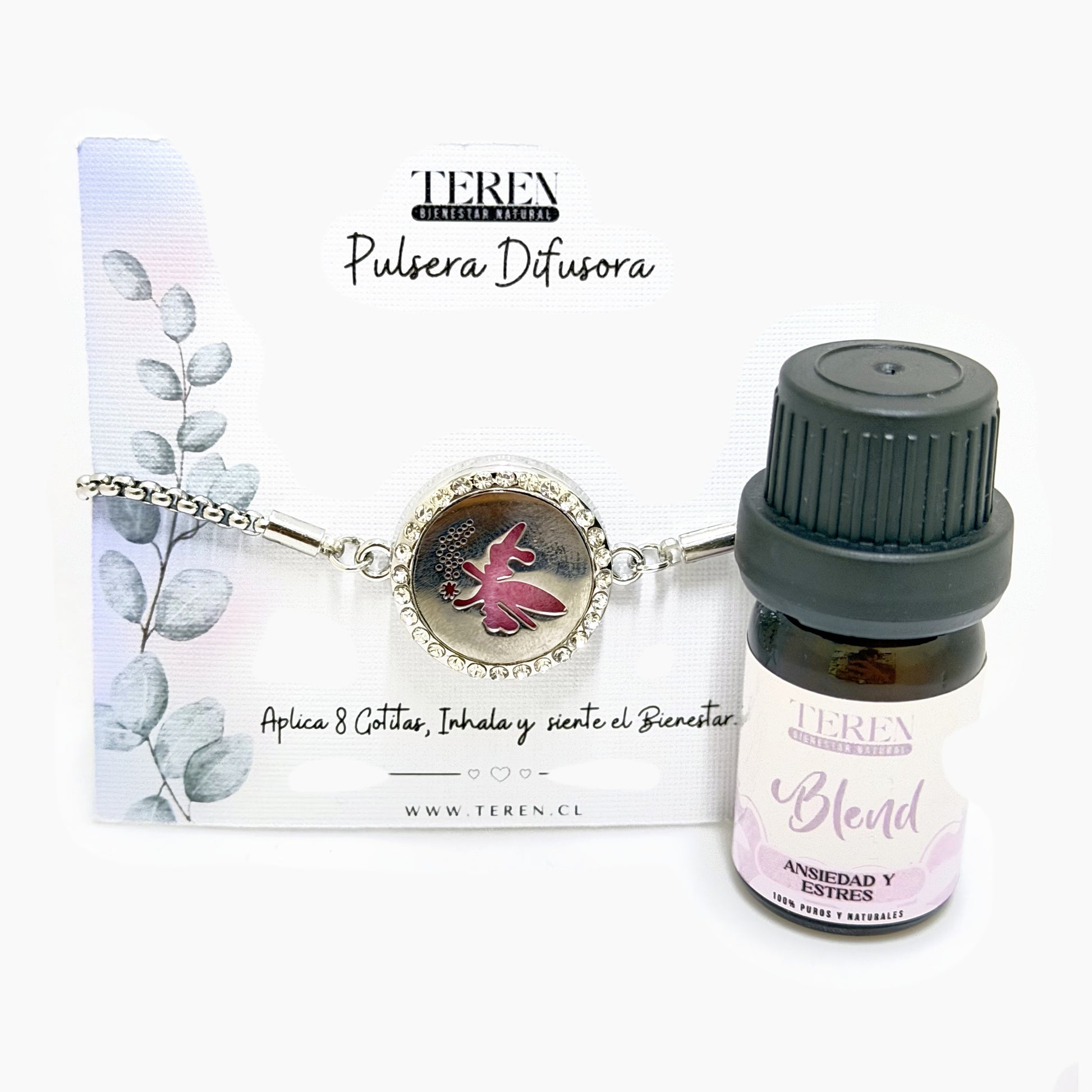 Pulsera acero difusora 30 Ada — Teren (blend Ansiedad y estrés)