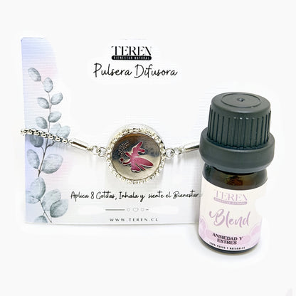 Pulsera acero difusora 30 Ada — Teren (blend Ansiedad y estrés)